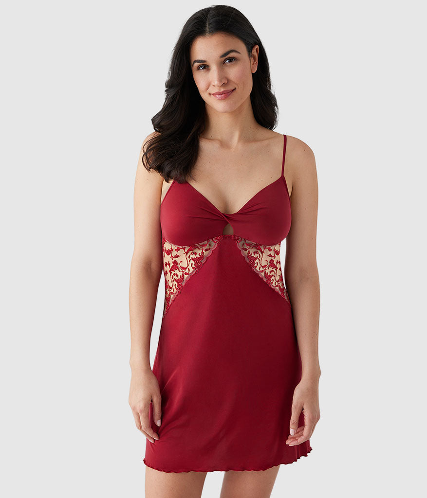 Dramatic Interlude Chemise - Deep Red