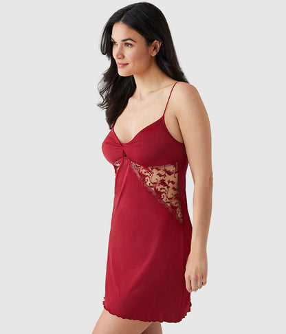 Dramatic Interlude Chemise - Deep Red