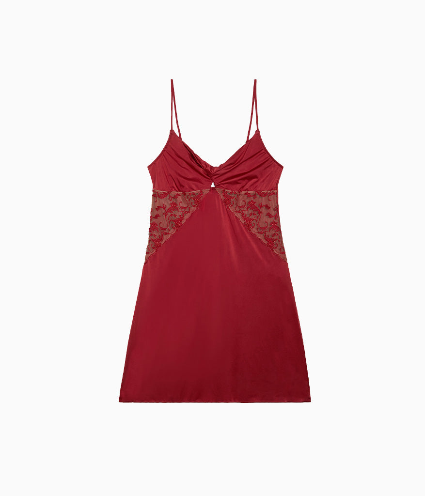 Dramatic Interlude Chemise - Deep Red