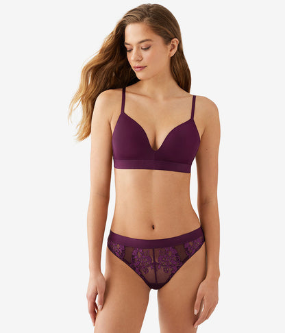 Opening Act Wire Free T-Shirt Bra - Potent Purple