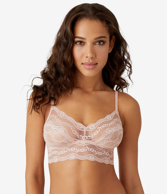 Lace Kiss Bralette - Rose Smoke