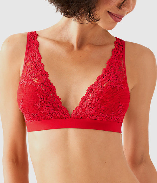 Embrace Lace® Wire Free Bralette - Equestrian Red