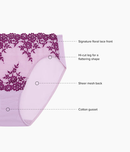Embrace Lace® Hi-Cut - Lavender Sage/Dark Purple