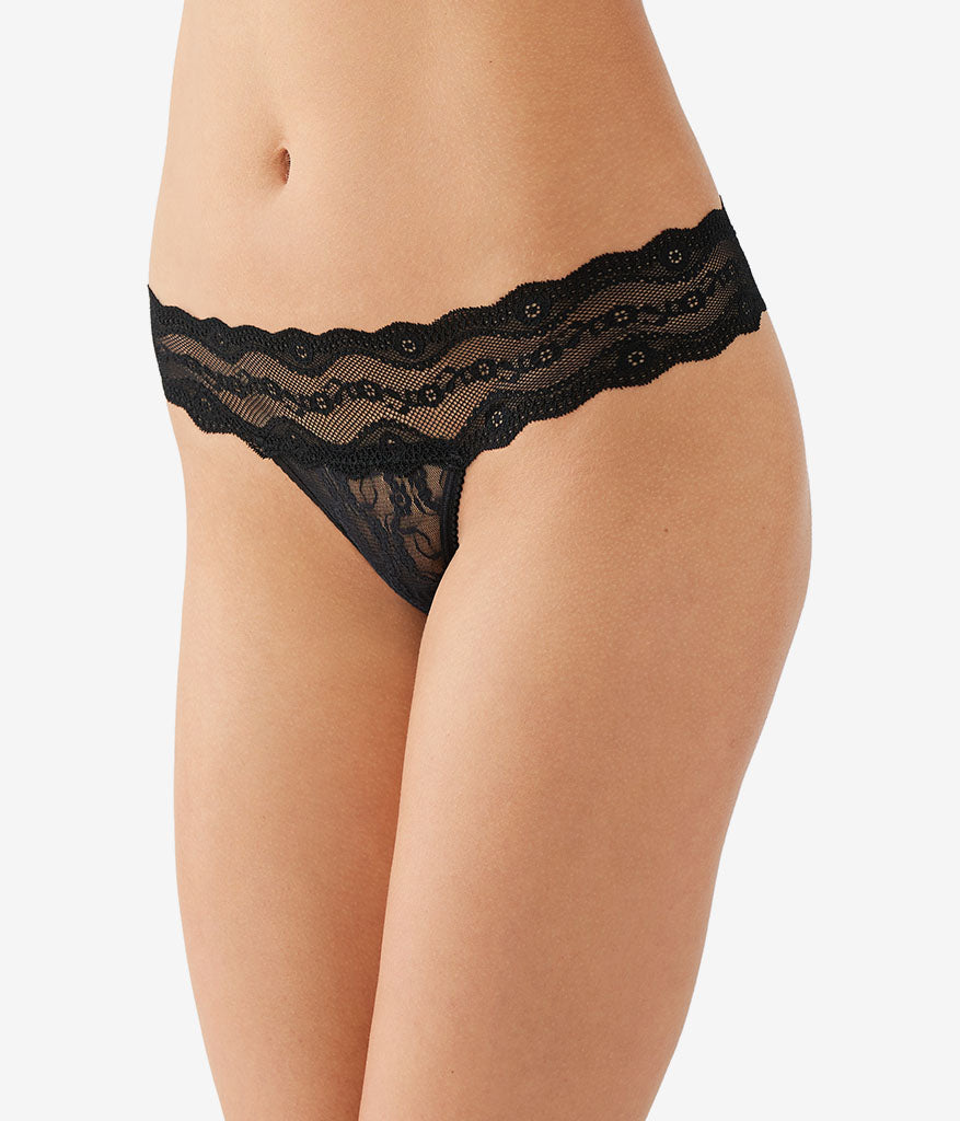 Lace Kiss Thong Panty Pack - Rose Smoke/Au Natural/Night