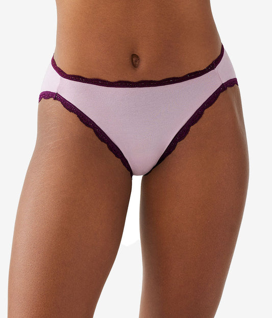 Inspired Eyelet Hi-Leg - Dawn Pink