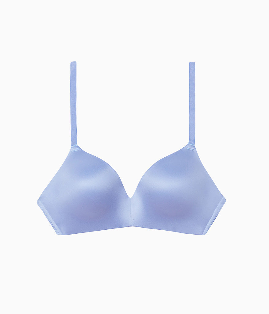 Future Foundation Wire Free T-Shirt Bra with Lace - Purple Impression