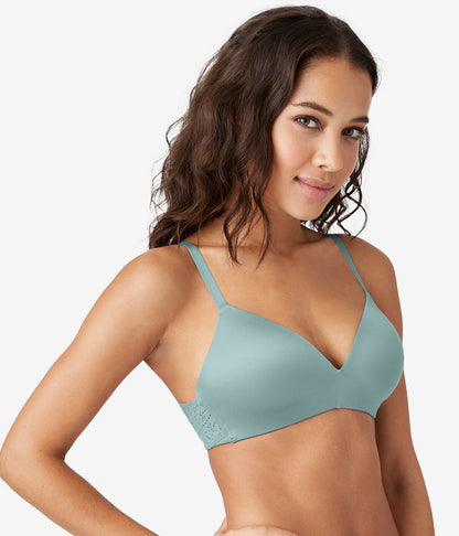 Future Foundation Wire Free T-Shirt Bra with Lace - Trellis