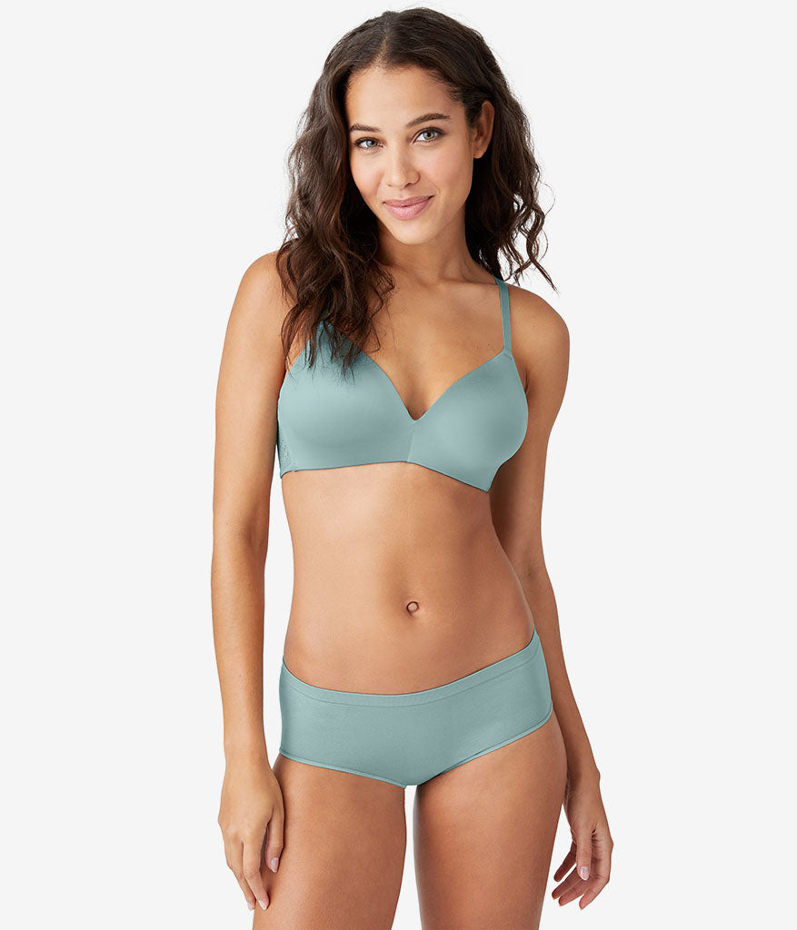 Future Foundation Wire Free T-Shirt Bra with Lace - Trellis