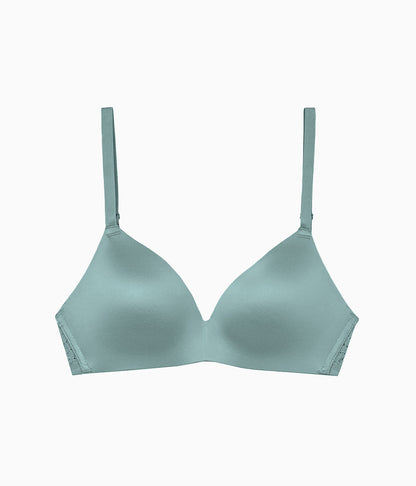 Future Foundation Wire Free T-Shirt Bra with Lace - Trellis