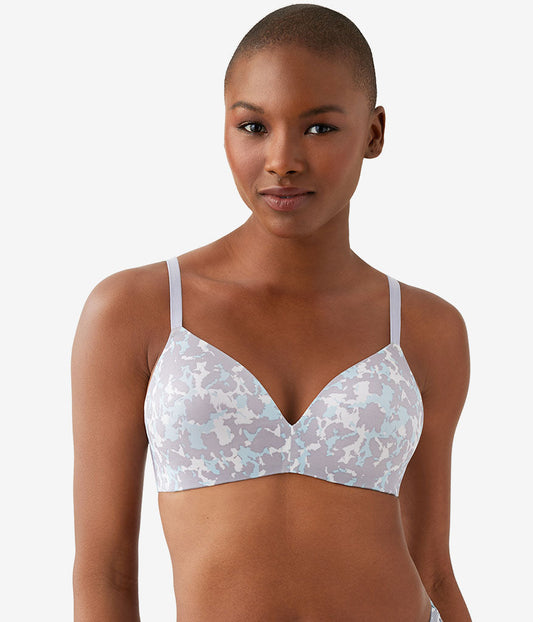 Future Foundation Wire Free T-Shirt Bra - Dream Blue/Gray Camouflage