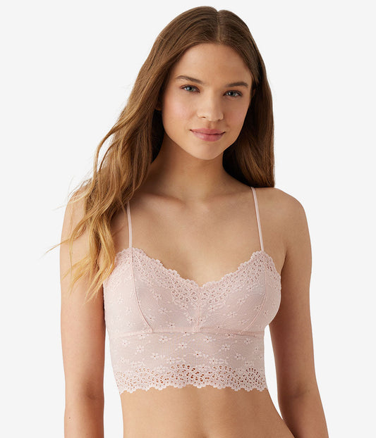 Inspired Eyelet Bralette - Rose Smoke