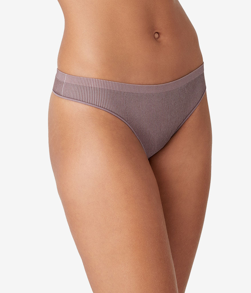 Comfort Intended Rib Thong - Peppercorn