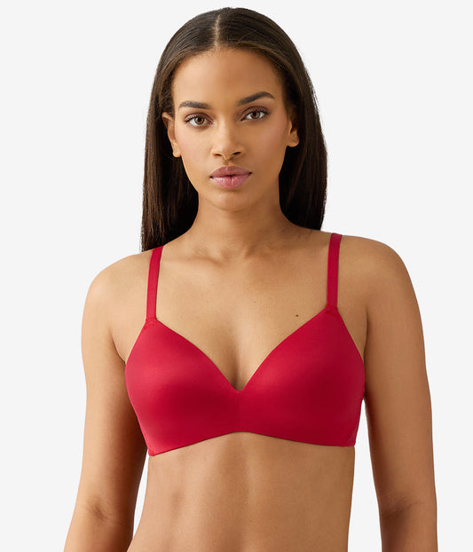 Future Foundation Wire Free T-Shirt Bra - Chili Pepper Red