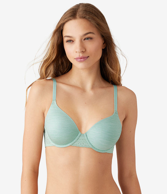 Future Foundation T-Shirt Bra with Lace - Silt Green Heather