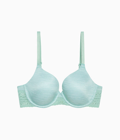 Future Foundation T-Shirt Bra with Lace - Silt Green Heather