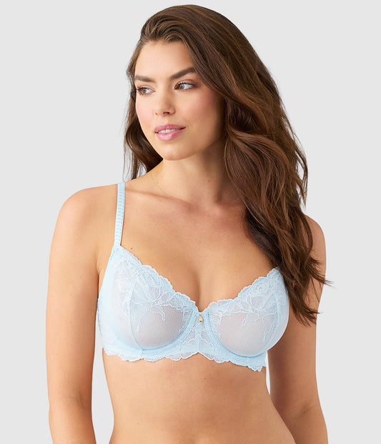 Vivid Attraction Underwire Bra - Soft Sky