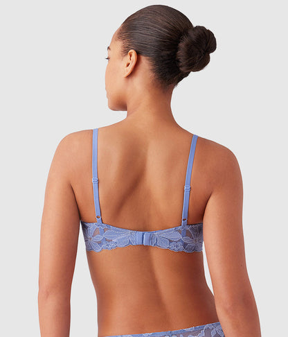 Feeling Famous Balconette Contour Bra - Country Blue/Bright White