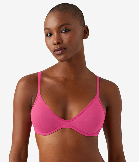 Cotton To A Tee Scoop Underwire Bra - Raspberry Sorbet