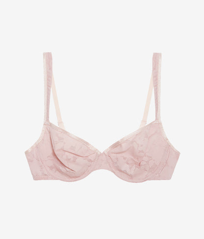 Shadow Scene Underwire Bra - Blush Pink