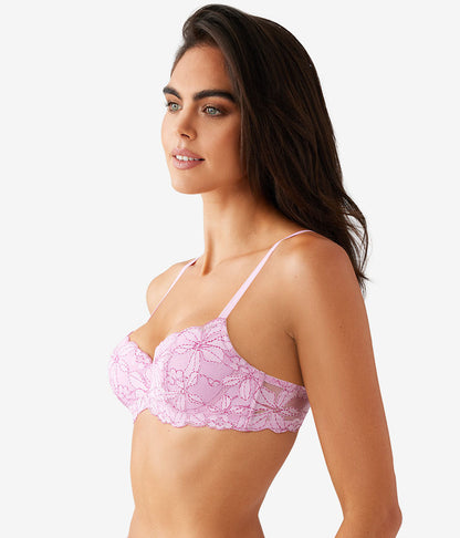 Feeling Famous Balconette Contour Bra - Pink Lavender/Very Berry