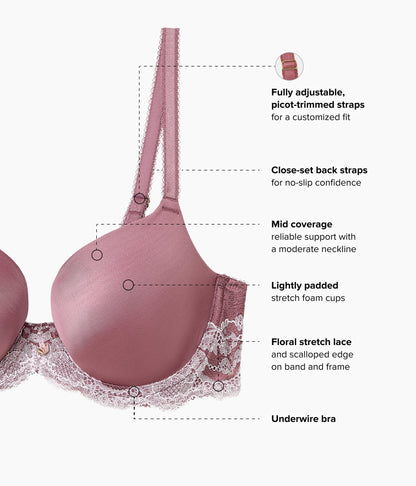 Modern Affair T-Shirt Bra - Rose Brown/Cradle Pink